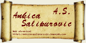 Ankica Šalipurović vizit kartica